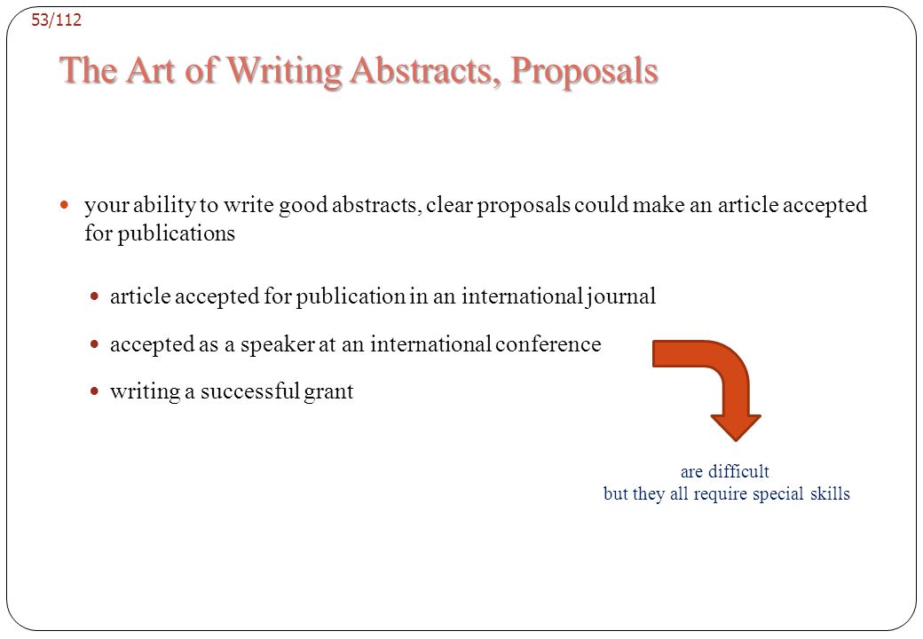 How-To(sday): How to Write a Paper or Conference Proposal Abstract